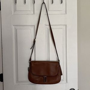 Brown leather crossbody bag from Nordstrom